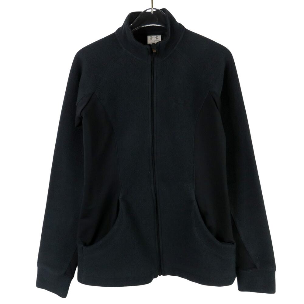 Under Armour Women's Black Fleece Zip Up Jacket Extra Small XS - Picture 6 of 7